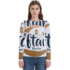 Iftar-party-t-w-01 Women s Cut Out Long Sleeve T-shirt by fahimaziz2