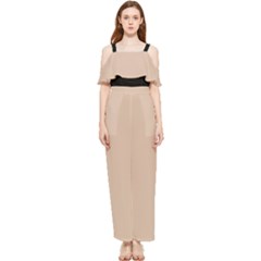 Fantastico Original Draped Sleeveless Chiffon Jumpsuit by FEMOriginal