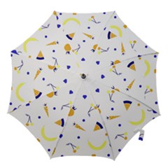 Pattern-fruit-apples-green Hook Handle Umbrellas (large)