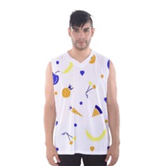 Pattern-fruit-apples-green Men s Basketball Tank Top