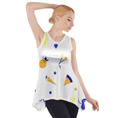 Pattern-fruit-apples-green Side Drop Tank Tunic