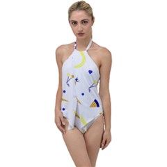 Pattern-fruit-apples-green Go With The Flow One Piece Swimsuit