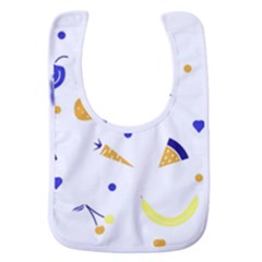 Pattern-fruit-apples-green Baby Bib by Maspions