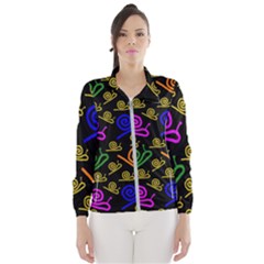 Pattern-repetition-snail-blue Women s Windbreaker