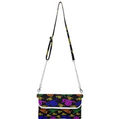 Pattern-repetition-snail-blue Mini Crossbody Handbag