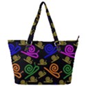 Pattern-repetition-snail-blue Full Print Shoulder Bag View1