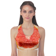 Grapefruit-fruit-background-food Fitness Sports Bra