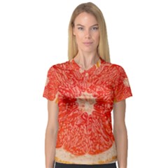 Grapefruit-fruit-background-food V-neck Sport Mesh T-shirt