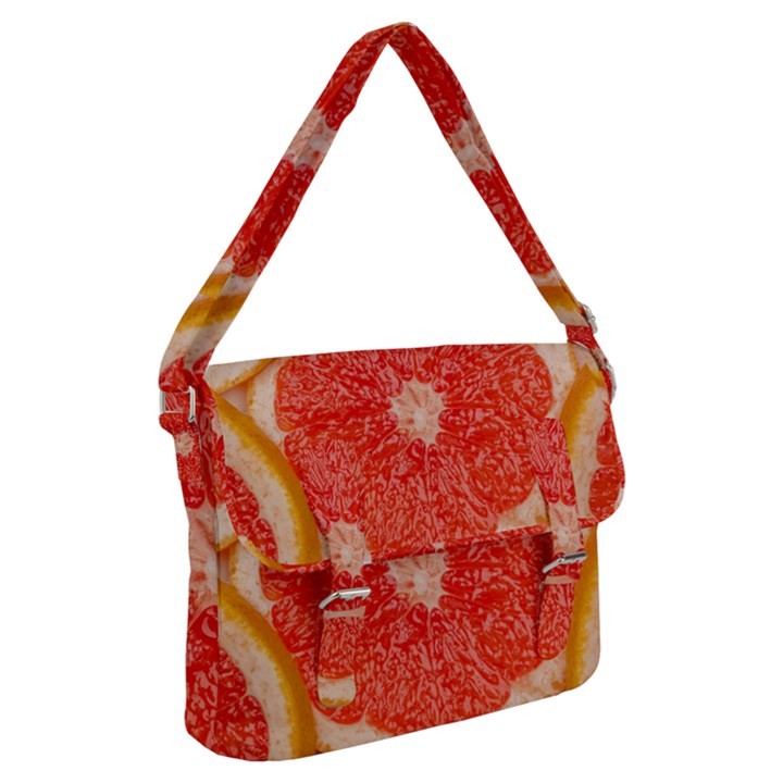 Grapefruit-fruit-background-food Buckle Messenger Bag