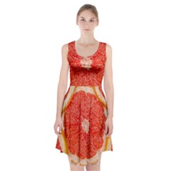 Grapefruit-fruit-background-food Racerback Midi Dress