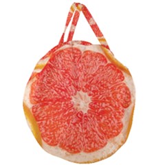 Grapefruit-fruit-background-food Giant Round Zipper Tote