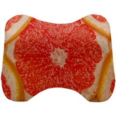 Grapefruit-fruit-background-food Head Support Cushion