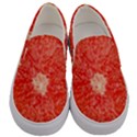 Grapefruit-fruit-background-food Men s Canvas Slip Ons View1