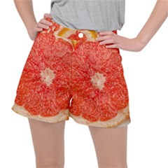 Grapefruit-fruit-background-food Women s Ripstop Shorts