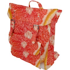 Grapefruit-fruit-background-food Buckle Up Backpack