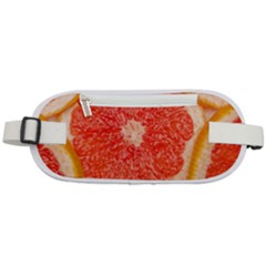 Grapefruit-fruit-background-food Rounded Waist Pouch