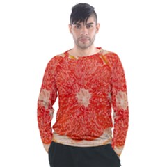 Grapefruit-fruit-background-food Men s Long Sleeve Raglan T-shirt