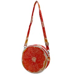 Grapefruit-fruit-background-food Crossbody Circle Bag