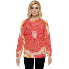 Grapefruit-fruit-background-food Hidden Pocket Sweatshirt