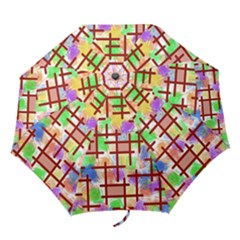 Pattern-repetition-bars-colors Folding Umbrellas