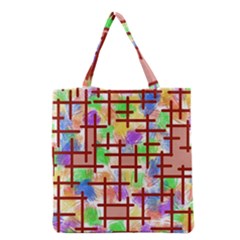 Pattern-repetition-bars-colors Grocery Tote Bag