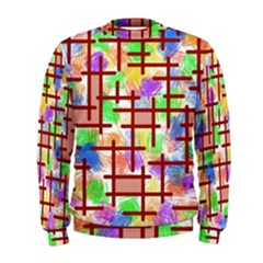 Pattern-repetition-bars-colors Men s Sweatshirt