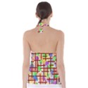 Pattern-repetition-bars-colors Tie Back Tankini Top View2