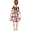 Pattern-repetition-bars-colors Kids  Tunic Dress View2