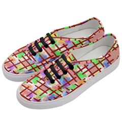 Pattern-repetition-bars-colors Women s Classic Low Top Sneakers