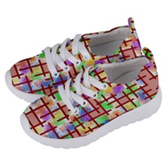 Pattern-repetition-bars-colors Kids  Lightweight Sports Shoes by Maspions