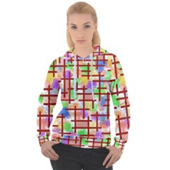 Pattern-repetition-bars-colors Women s Overhead Hoodie