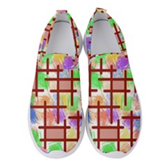 Pattern-repetition-bars-colors Women s Slip On Sneakers by Maspions