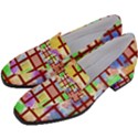 Pattern-repetition-bars-colors Women s Chunky Heel Loafers View2