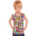 Pattern-repetition-bars-colors Kids  Sport Tank Top View1