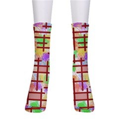 Pattern-repetition-bars-colors Crew Socks