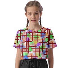 Pattern-repetition-bars-colors Kids  Basic T-shirt