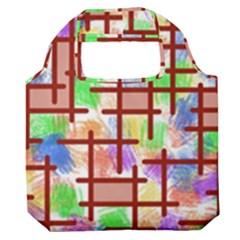 Pattern-repetition-bars-colors Premium Foldable Grocery Recycle Bag by Maspions