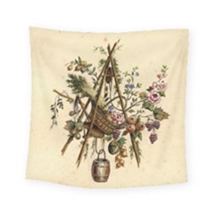 Vintage-antique-plate-china Square Tapestry (small)