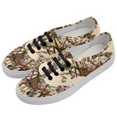 Vintage-antique-plate-china Women s Classic Low Top Sneakers by Maspions