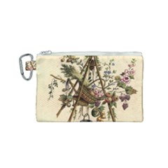 Vintage-antique-plate-china Canvas Cosmetic Bag (small) by Maspions