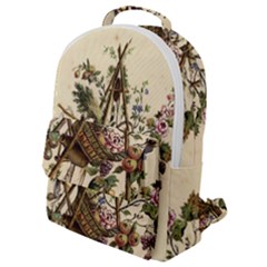 Vintage-antique-plate-china Flap Pocket Backpack (small)