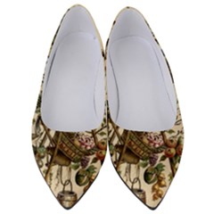 Vintage-antique-plate-china Women s Low Heels