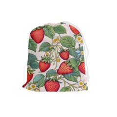 Strawberry-fruits Drawstring Pouch (large)