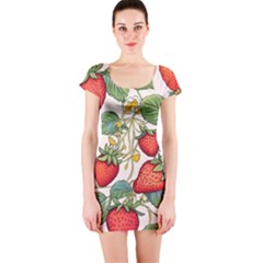 Strawberry-fruits Short Sleeve Bodycon Dress