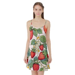 Strawberry-fruits Satin Night Slip