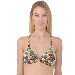 Strawberry-fruits Reversible Tri Bikini Top