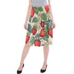 Strawberry-fruits Midi Beach Skirt