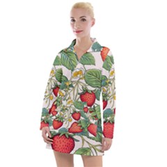 Strawberry-fruits Women s Long Sleeve Casual Dress