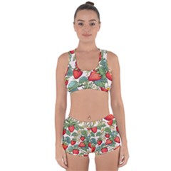 Strawberry-fruits Racerback Boyleg Bikini Set