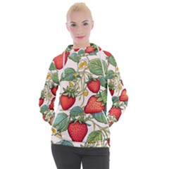 Strawberry-fruits Women s Hooded Pullover